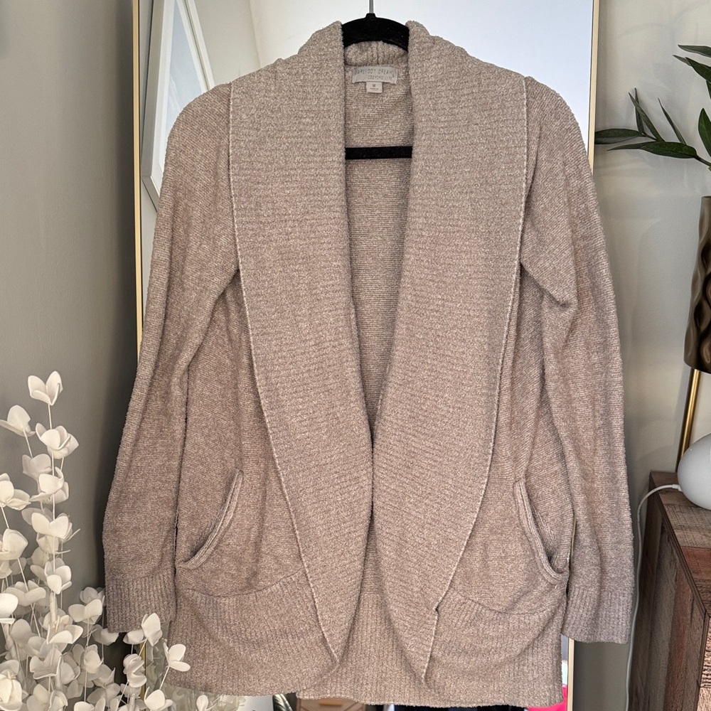 Barefoot Dreams Women's Cardigan in Light Brown
